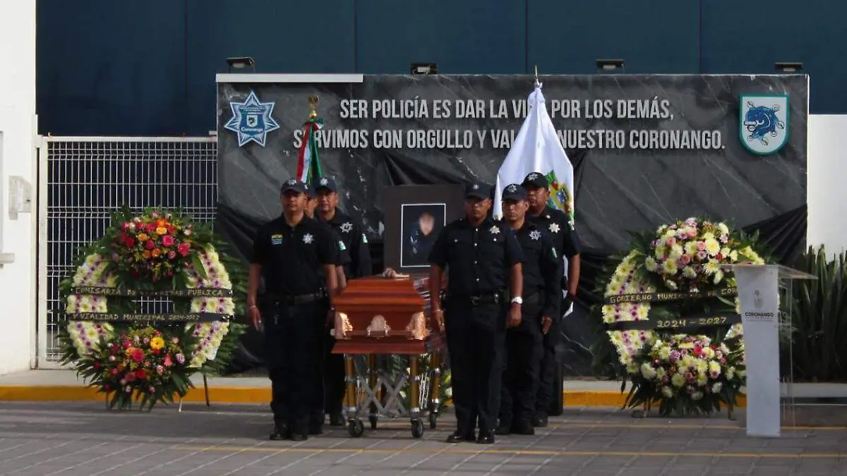 policia de coronango homenaje